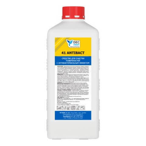 Средство для очистки поверхностей с антибактериальным эффектом DEC PROF 41 Antibact / ДЭК Проф