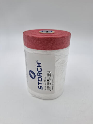 Пленка защитная с красной малярной лентой Storch Premium CQ Folie Roteband / Шторх