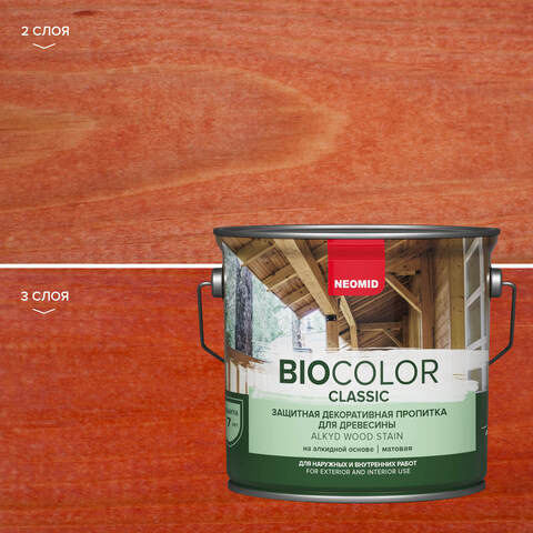 Пропитка защитная для древесины Neomid Bio Color Classic / Неомид Био Колор Классик
