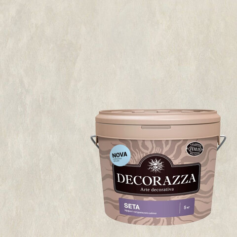 Декоративная штукатурка с эффектом натурального шелка Decorazza Seta Nova / Декорацца Сета Нова