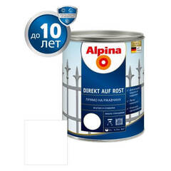 Краска по металлу 3 в 1 Alpina Direkt auf Rost RAL / Альпина Директ глянцевая
