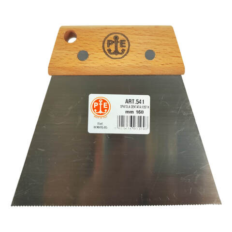 Шпатель трапецевидный мелкозубчатый Pavan 541 / Паван