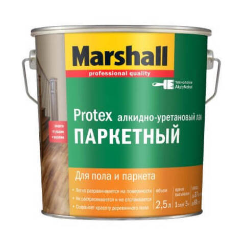 Лак паркетный Marshall Protex Parke Cila 90 / Маршал Протекс Парке 90 глянцевый