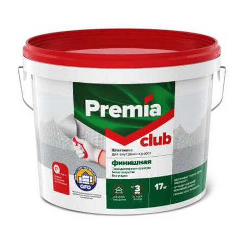 Шпатлевка финишная для внутренних работ Premia Club / Премиа Клаб
