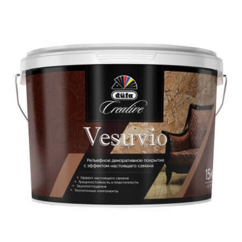 Декоративная штукатурка с эффектом самана Dufa Creative Vesuvio / Дюфа Креатив Везувио
