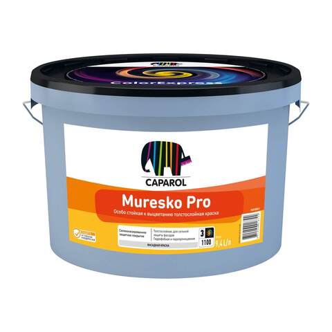 Краска фасадная толстослойная с силиконом Caparol Muresko Pro / Капарол Муреско Про