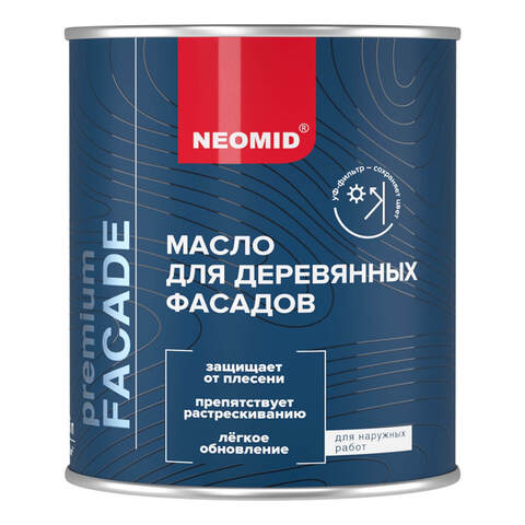 Масло для деревянных фасадов Neomid Premium Facade / Неомид Премиум