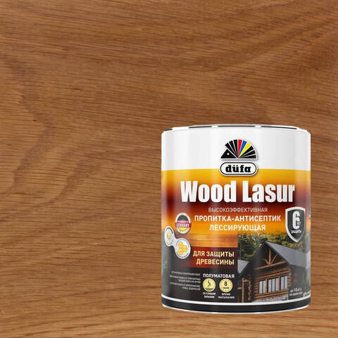 Пропитка-антисептик лессирующая для защиты древесины Dufa Wood Lasur / Дюфа Вуд Лазурь