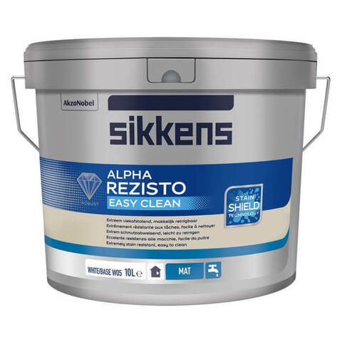 Краска износостойкая интерьерная Sikkens Alpha Rezisto Easy Clean / Сиккенс Альфа Резисто Изи Клин