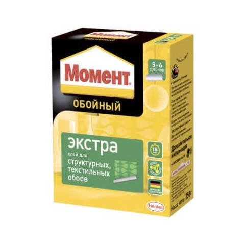 Клей для структурных, текстильных обоев Момент Экстра