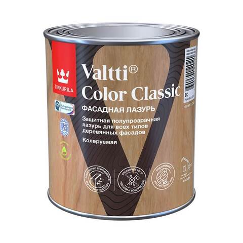 Лазурь фасадная для древесины Tikkurila Valtti Color Classic / Тиккурила Валтти Колор Классик