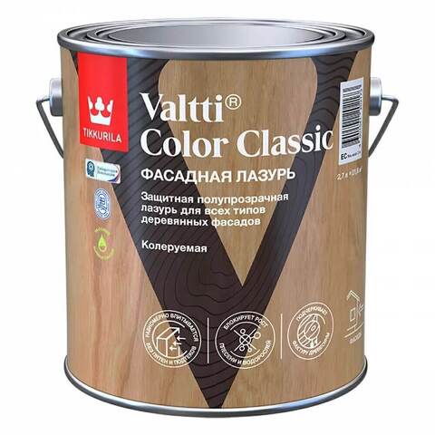 Лазурь фасадная для древесины Tikkurila Valtti Color Classic / Тиккурила Валтти Колор Классик