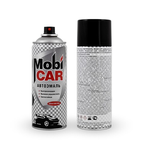 Автоэмаль аэрозольная профессиональная матовая MobiCAR / Мобикар
