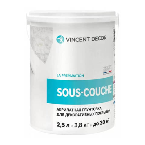 Грунтовка для декоративных штукатурок Vincent Decor Sous-couche / Винсент Декор Со-Куш