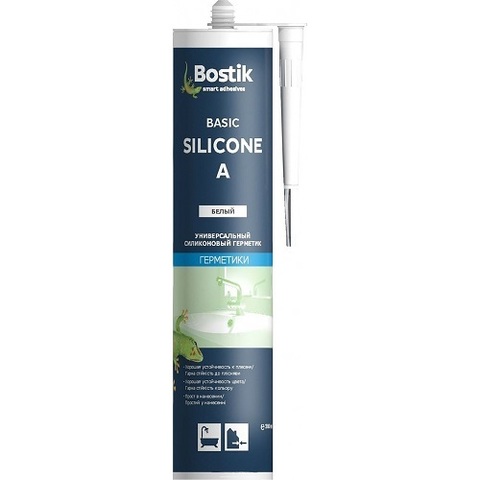 Герметик силиконовый санитарный Bostik Sanitary Silicone A / Бостик