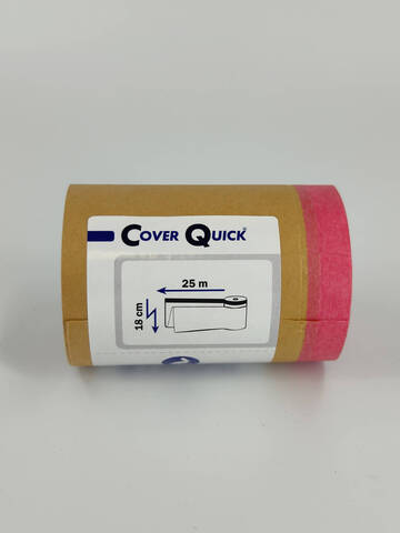 Бумага укрывная с малярной деликатной красной лентой Storch Premium CQ Papier / Шторх Кавер Квик