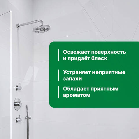 Спрей для чистки сантехники, душевых кабин и акриловых ванн Prosept Bath Uni / Просепт Уни