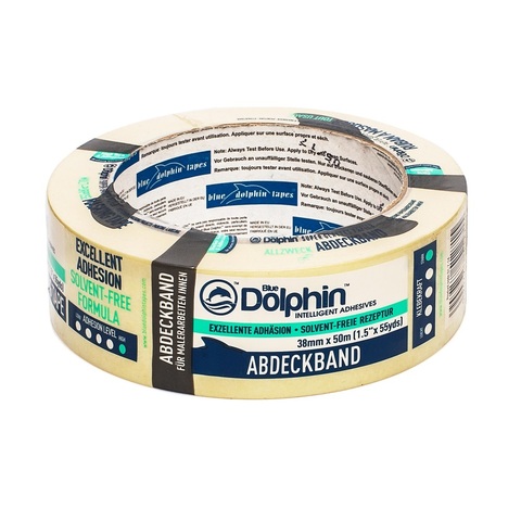 Лента малярная для ровных краев Blue Dolphin Masking Tape / Блю Долфин