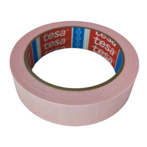 Лента малярная розовая для ровного края и деликатных поверхностей Tesa / Теса
