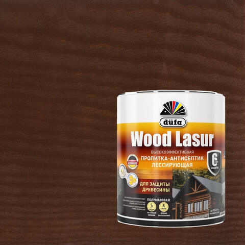 Пропитка-антисептик лессирующая для защиты древесины Dufa Wood Lasur / Дюфа Вуд Лазурь
