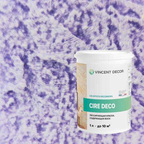 Краска декоративная лессирующая с воском Vincent Decor Cire Deco / Винсент Декор Сир Деко