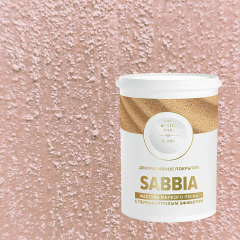 Декоративная штукатурка с эффектом перламутрового песка Vincent Decor Sabbia / Винсент Декор Саббия