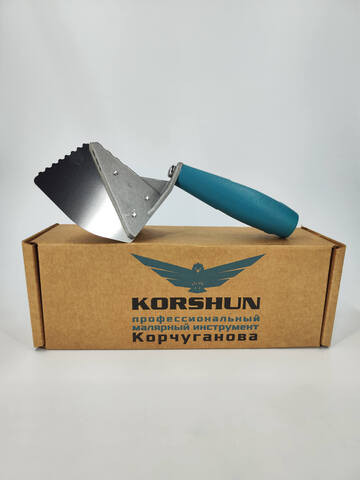 Шпатель Корчуганова зубчатый для углов Korshun / Коршун