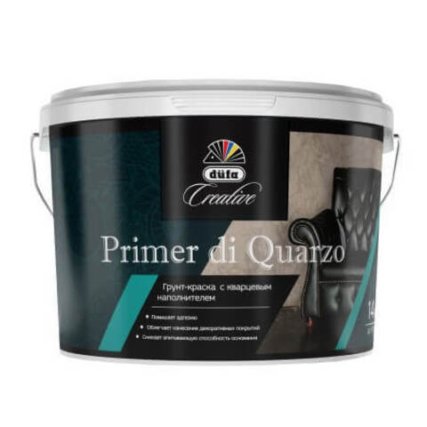 Грунт краска с кварцевым наполнителем Dufa Creative Primer Di Quarzo / Дюфа Креатив Праймер