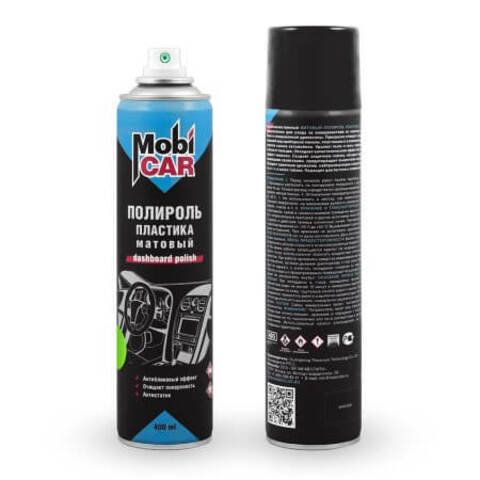 Полироль для пластика аэрозольный матовый MobiCAR / Мобикар