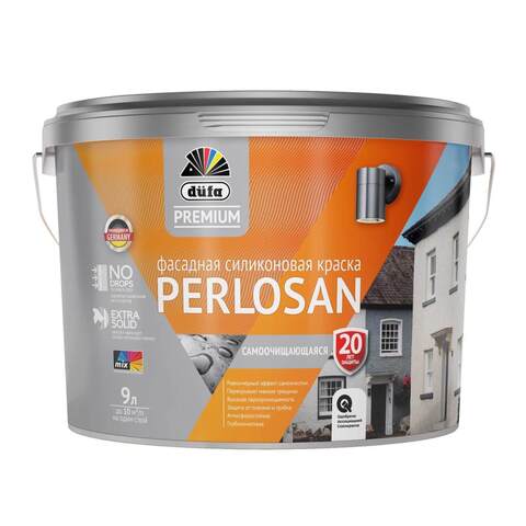 Краска фасадная силиконовая Dufa Premium Perlosan / Дюфа Премиум Перлосан