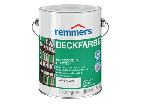 Краска фасадная универсальная Remmers Deckfarbe / Реммерс Декфарбе шелковисто-матовая