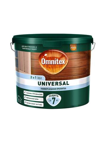 Пропитка 2в1 для древесины Omnitex Universal / Омнитекс Универсал
