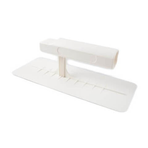 Кельма венецианская пластиковая прямоугольная белая STMDecor D2080S  / СТМДекор