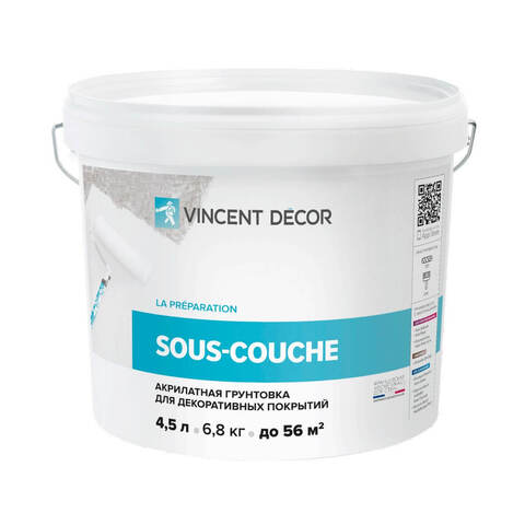 Грунтовка для декоративных штукатурок Vincent Decor Sous-couche / Винсент Декор Со-Куш