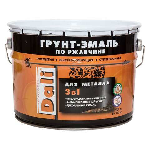 Грунт-эмаль по ржавчине 3 в 1 Dali / Дали