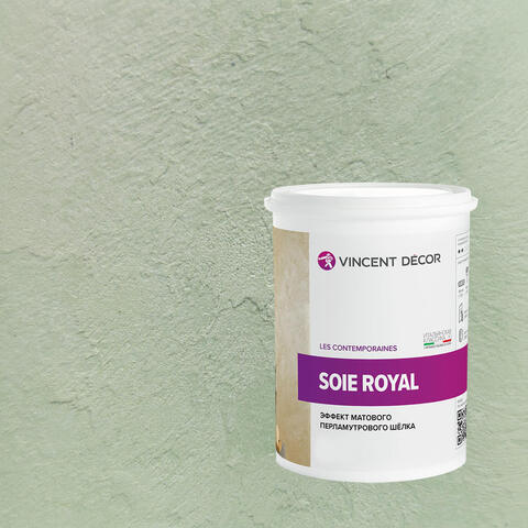 Декоративная штукатурка с эффектом матового шелка Vincent Decor Soie Royal / Винсент Декор Роял