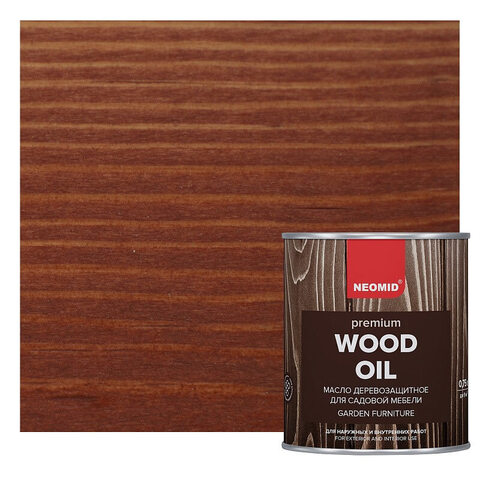 Масло деревозащитное для садовой мебели Neomid Premium / Неомид Премиум