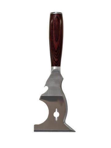 Шпатель многофункциональный 10в1 цельнометаллический Olejnik Premium Wood / Олейник