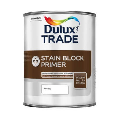 Грунтовка для блокировки старых пятен Dulux Stain Block Primer / Дюлакс Стейн Блок Праймер белая