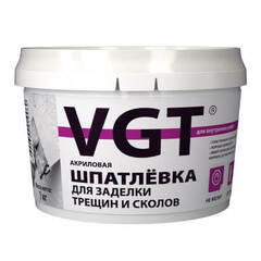 Шпатлевка акриловая для заделки сколов и трещин VGT / ВГТ