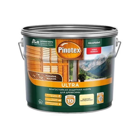 Лазурь защитная с воском для древесины Pinotex Ultra / Пинотекс Ультра