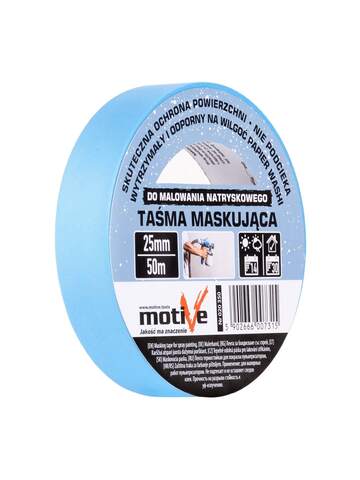 Лента деликатная для распылителей голубая Motive Washi / Мотив Васи