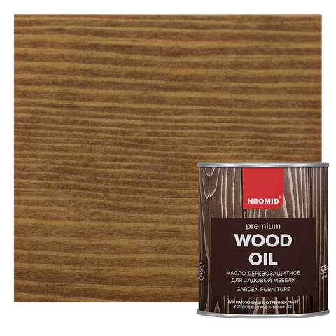 Масло деревозащитное для садовой мебели Neomid Premium / Неомид Премиум