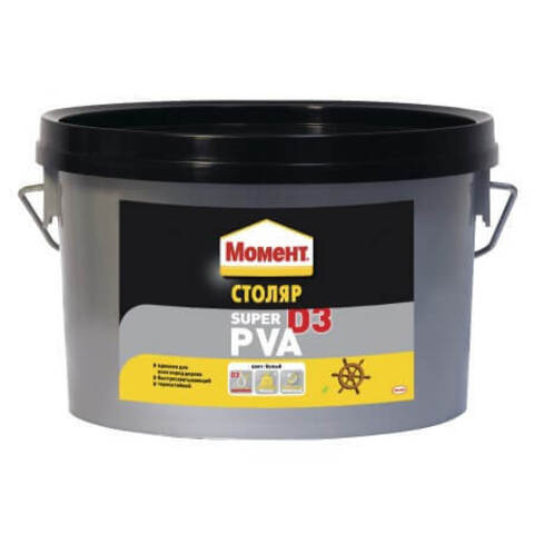 Клей для всех пород дерева водостойкий Момент Столяр Super PVA D3