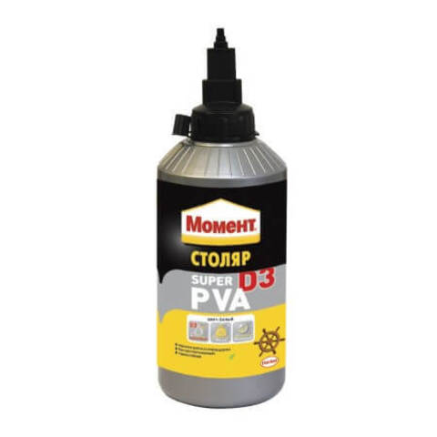 Клей для всех пород дерева водостойкий Момент Столяр Super PVA D3
