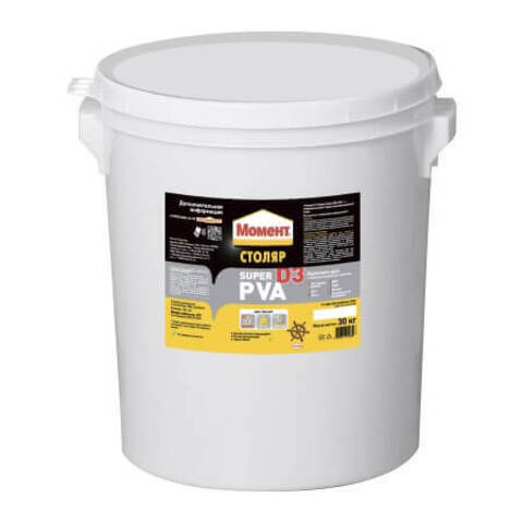 Клей для всех пород дерева водостойкий Момент Столяр Super PVA D3