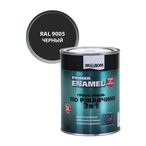 Грунт-эмаль по ржавчине 3 в 1 Экодом