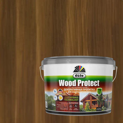 Декоративная пропитка для древесины Dufa Wood Protect / Дюфа Вуд Протект