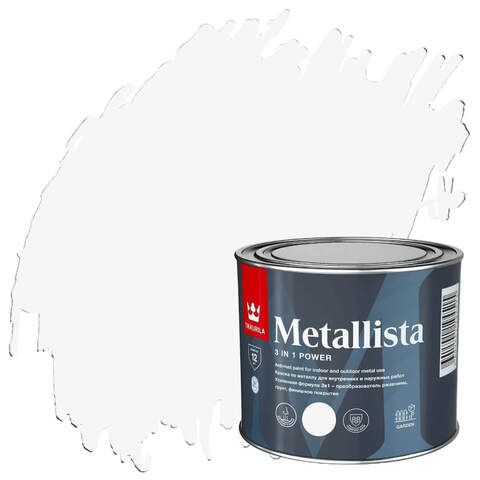 Краска по металлу и ржавчине Tikkurila Metallista / Тиккурила Металлиста глянцевая