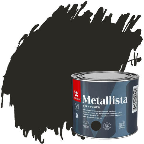Краска по металлу и ржавчине Tikkurila Metallista / Тиккурила Металлиста глянцевая